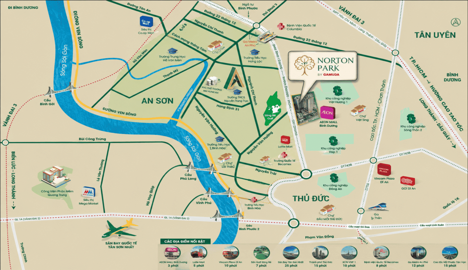 Tiện ích ngoại khu hiện hữu mở thêm lợi thế cho Norton Park