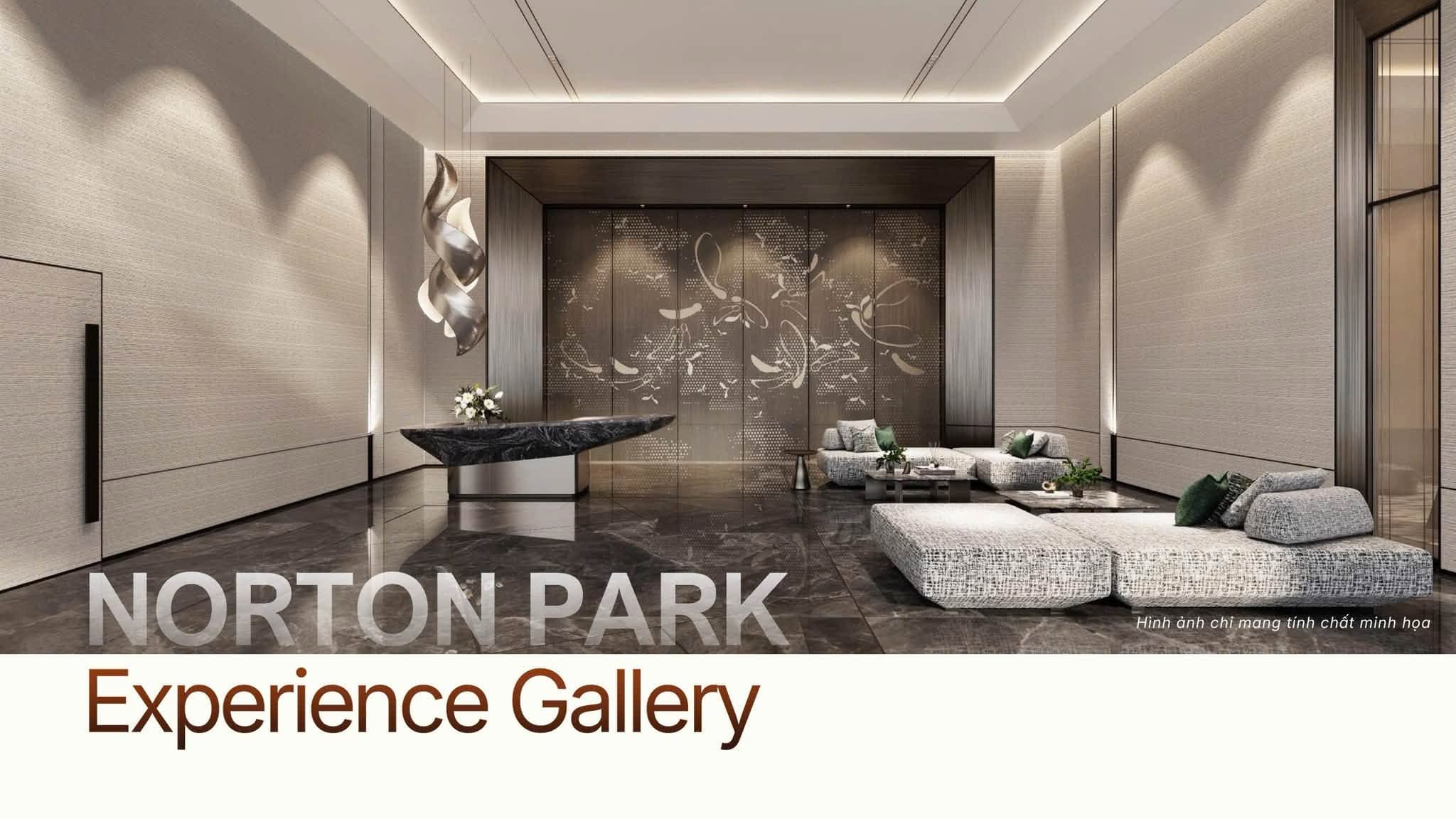 Sảnh lễ tân khu nhà mẫu Norton Park Experience Gallery