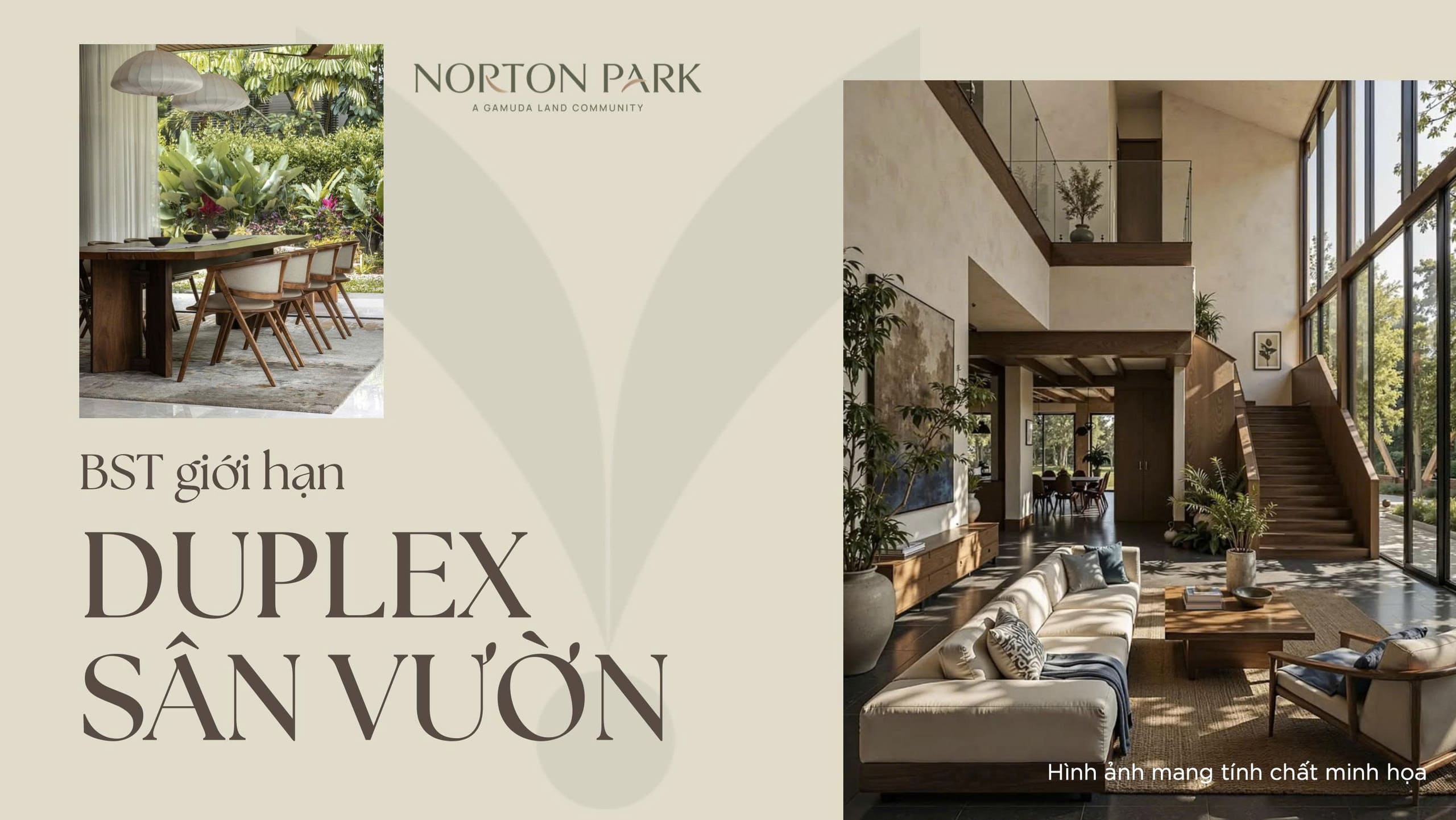 Duplex sân vườn thuộc bộ sưu tập chuẩn sống đặc tuyển Norton Park